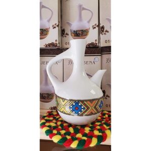Traditional Ethiopian/Eritrean Jebena made from ceramic. 800ml - Image 4
