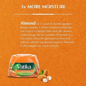Vatika Naturals Almond Styling Hair Cream, Extreme Moisturizing Hair Cream - Image 2