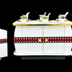 Small coffee table (gas) - Modern Habesha Rekebot Coffee Table Set - Small Table with Gas Stove Cabinet - div. Designs - Image 11