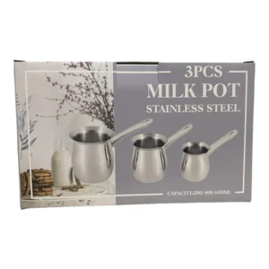 Milk pot & Coffee stainless steel warmer-3set (12pcs)