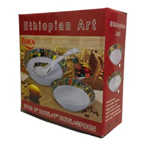 Serving Bowls + Spoon. 6pcs  (6/ctn) - Image 2