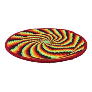 Ethiopian/Eritrea handwoven basket Round wall basket, African Art, Décor Baskets