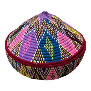 Ethiopian/Eritrea Colorful Hand Woven Mesob(Yekiri Agelgil - Fetli Agelgil)
