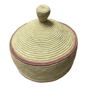 Handmade Mesob Basket- Ethiopian Eritrean Exquisite Hand Woven Decorative & Serving Basket - Image 1