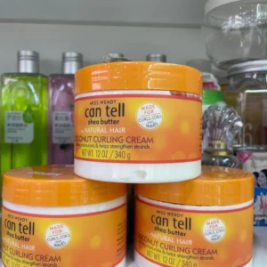 Can tell Shea Butter for Natural Hair Coconut Curling Cream, 12oz 340g (96pcs) - Image 2