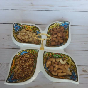Ethiopian and Eritrean traditional Candy Tray leaf for table (27cm) - Image 9