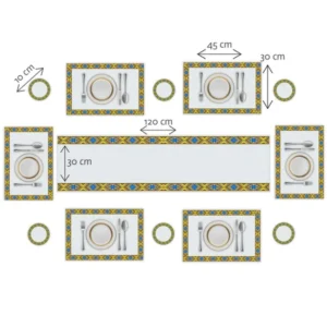 Traditional Habesha Heat Resistant Plastic table mat set - Image 3