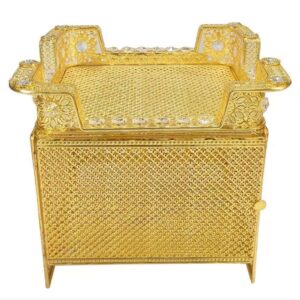 Modern Design Luxury Coffee Table Set with Iron, Glass & Crystal  Rekebot (FT841694) - Image 4