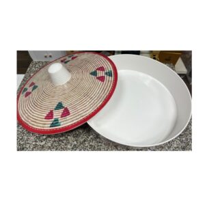 Melamin Mesob 17,5"  Gurage rot (081)/10 - Image 2